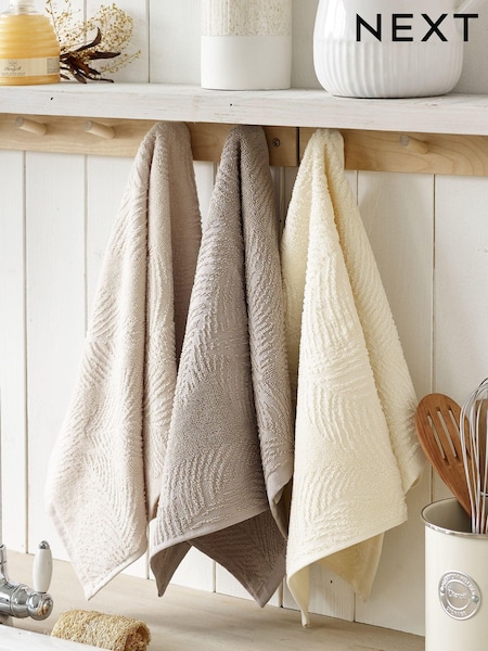 Set of 3 Natural Set of 3 Tea Towels (A73166) | £14