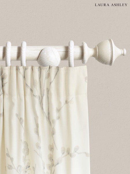 Laura Ashley White Haywood Curtain Pole (A74775) | £100 - £180