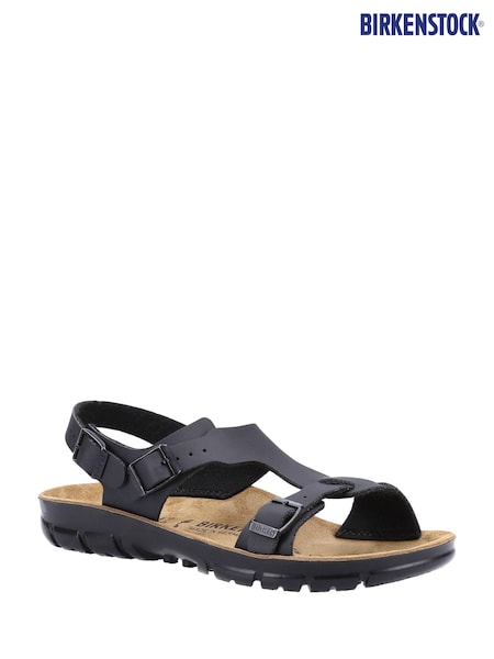 Birkenstock Black Saragossa Birko Flor Sandals (A77221) | £92