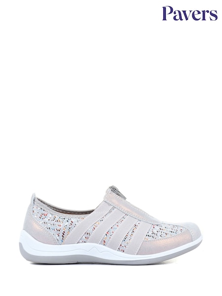 Pavers Blue Pavers Ladies Casual Zip Up Trainers (A77242) | £38