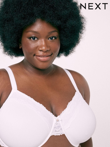 White DD+ Minimiser Full Cup Bra (A78738) | £26