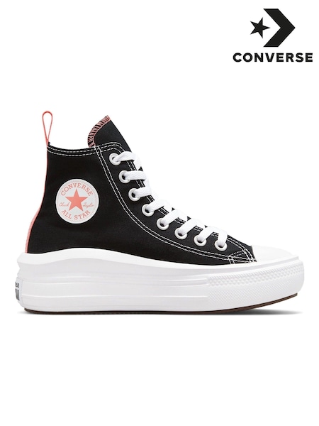 Converse Black Youth Chuck Taylor Move Trainers (A79262) | £55