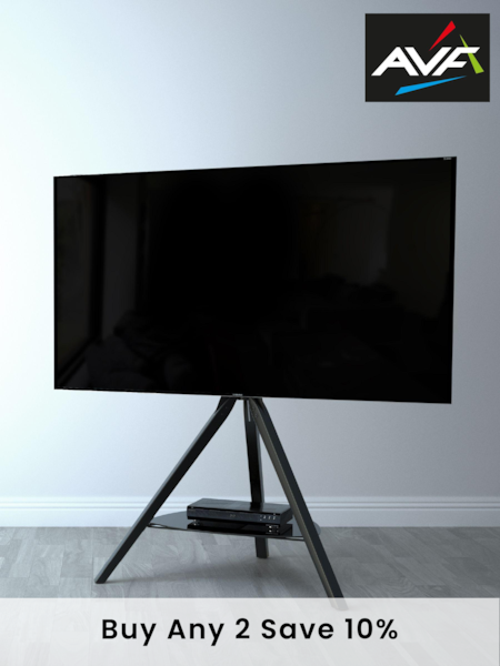 AVF Black Hoxton Tripod 1000 TV Stand (A81799) | £245