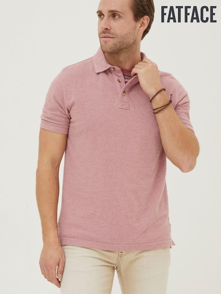 FatFace Pink Organic Pique Polo (A82014) | £22