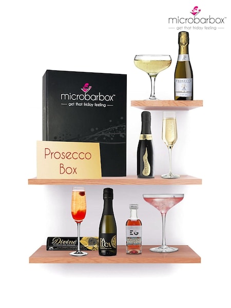 MicroBarBox Prosecco Gift Set with EG Raspberry And Chocolates (A82368) | £44