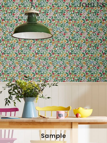 Joules Rainbow Arts & Crafts Floral Wallpaper (A82863) | £1
