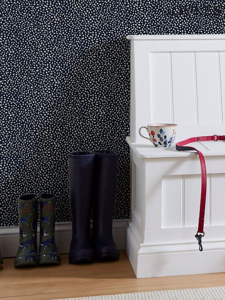 Joules French Navy Guinea Spot 10M Wallpaper (A83668) | £48