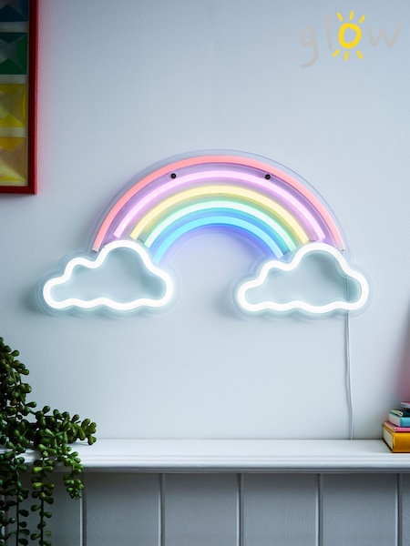 glow White Neon Rainbow Wall Light (A84478) | £25