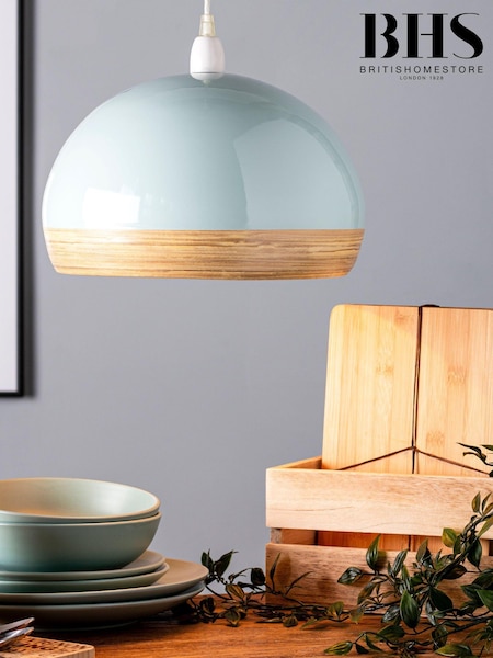 BHS Blue Bamboo Dome Shade (A86082) | £40