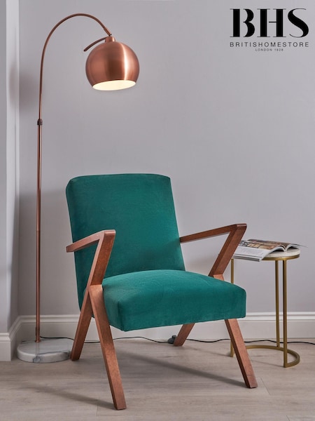 BHS Copper Benson Arched Floor Lamp (A86105) | £110