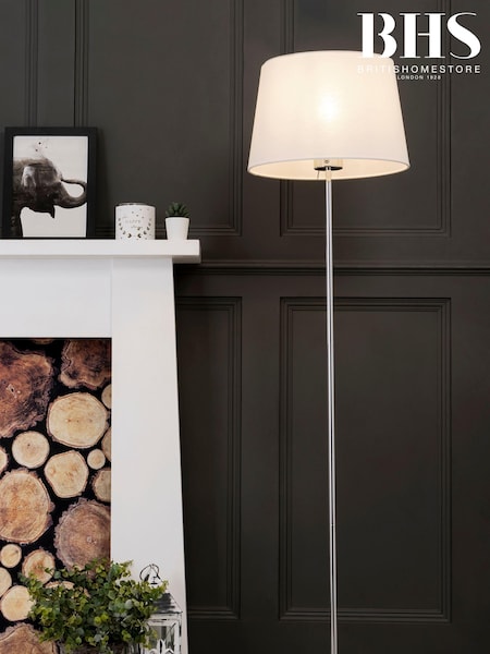 BHS Chrome Mira Stem Touch Floor Lamp (A86154) | £60