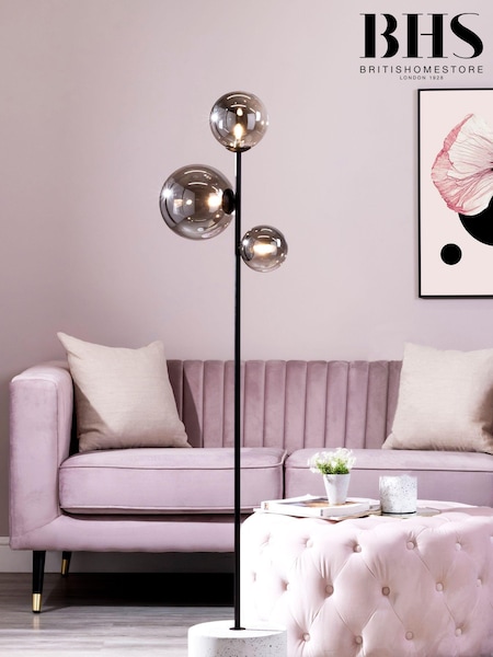 BHS Black Forella Floor Lamp (A86158) | £140