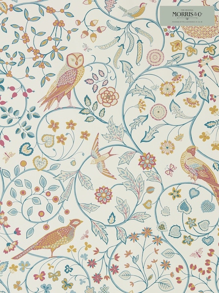 Morris & Co. Blue Newill 10.05M Wallpaper (A86279) | £160