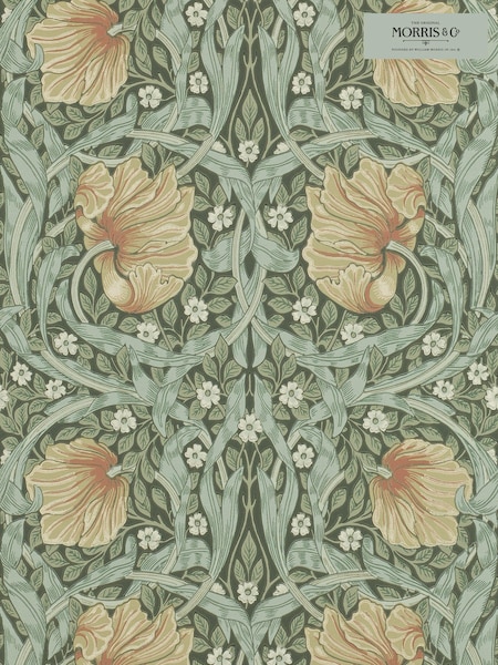 Morris & Co. Green Pimpernel 10.05M Wallpaper (A88196) | £132