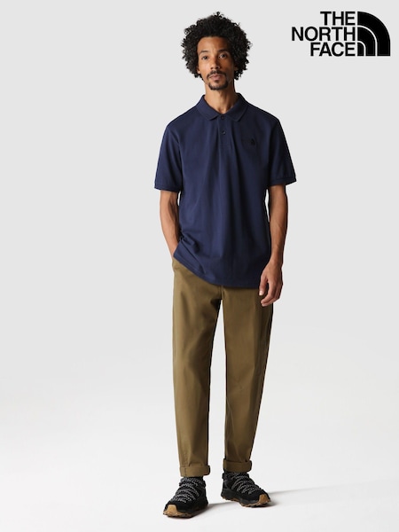The North Face Blue Mens Piquet 100% Cotton Polo Shirt (A88678) | £45