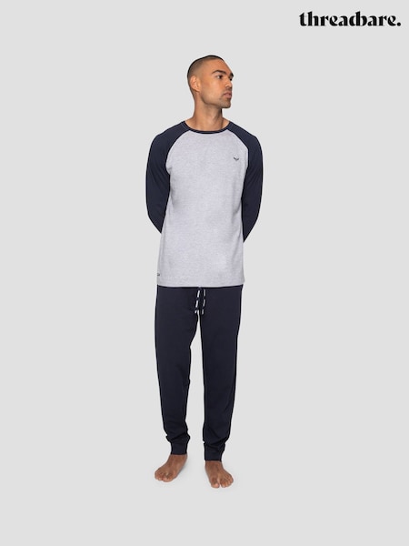 Threadbare Black Blend Long Sleeve Pyjamas Set (A88950) | £24