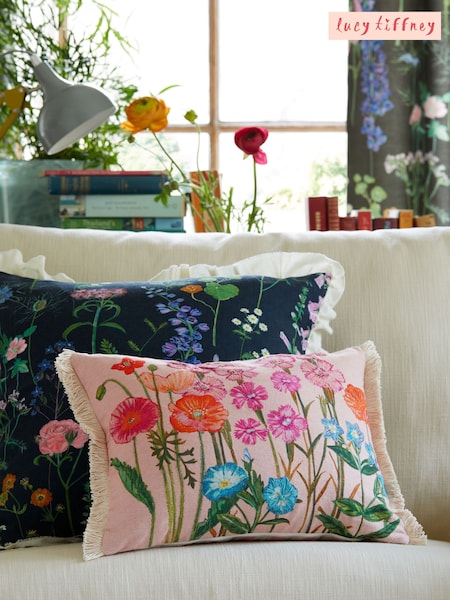Lucy Tiffney x Next Floral 100% Cotton Cushion (A89119) | £20