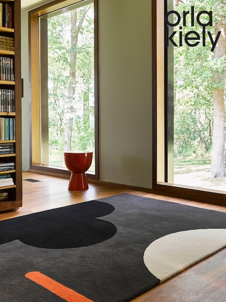 Orla Kiely Grey Geo Flower Rug (A89415) | £320 - £855