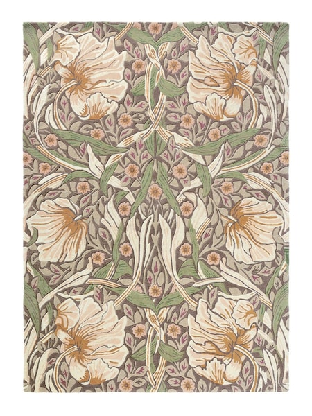 Morris & Co. Aubergine Purple Pimpernel Rug (A89853) | £515 - £1,000