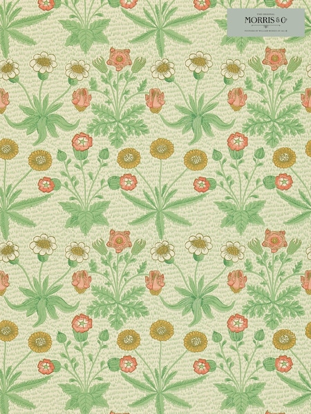 Morris & Co. Green Daisy 10.05M Wallpaper (A90717) | £118