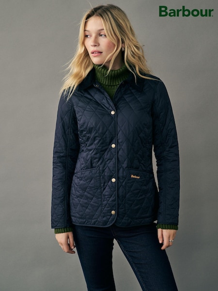 Barbour® Navy Annandale Quilted Jacket (A91144) | £119