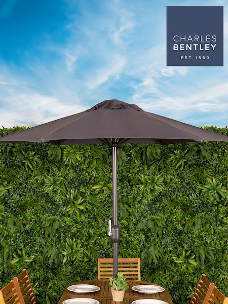 Charles Bentley Grey 2m Patio Market Garden Umbrella (A92110) | £45