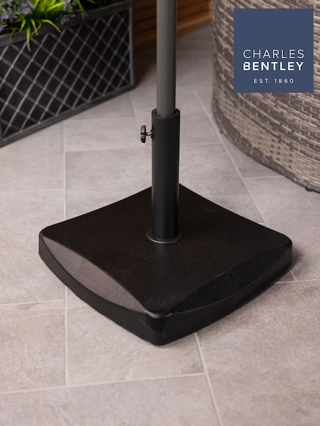 Charles Bentley Black Garden Square Concrete Parasol Base (A92112) | £45