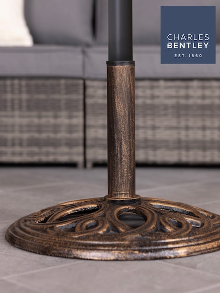 Charles Bentley Bronze Garden 12kg Cast Iron Round Parasol Base (A92113) | £40