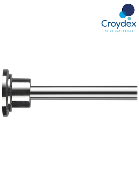 CROYDEX Chrome Stick'n'Lock Premium 23M Shower Rod (A92447) | £55