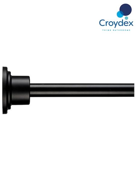 Croydex Black Stick 'n' Lock™ Premium 23M Shower Rod (A92448) | £61