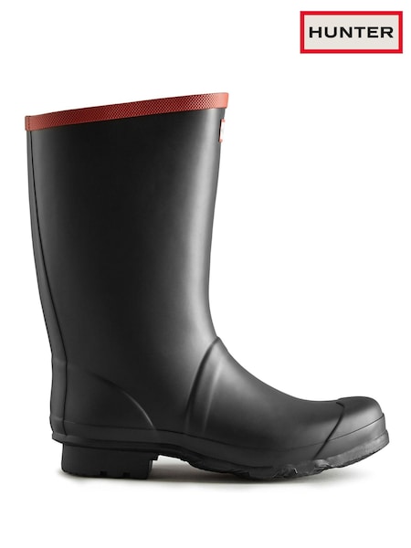 Hunter Black Argyll Short Knee Wellies (A93649) | £80