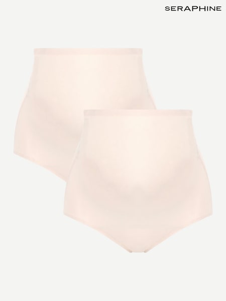Seraphine Nude No VPL Over Bump Maternity Briefs - 2 pack (A93798) | £19