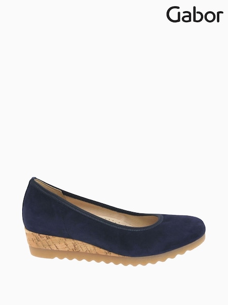 Gabor Epworth Schilf Suede Casual Wedges (A94870) | £90