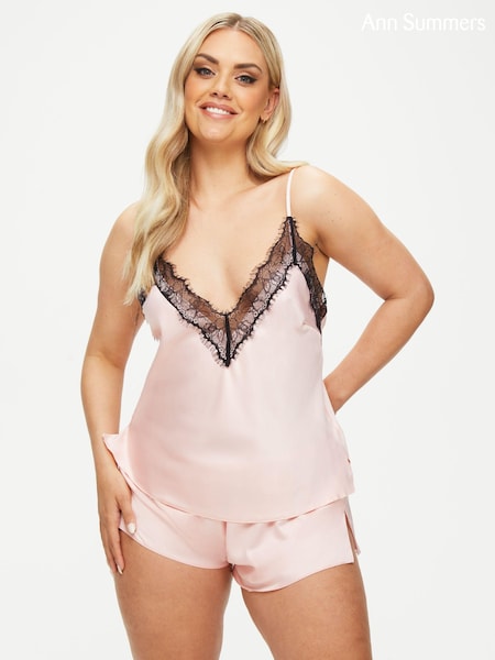 Ann Summers Pink Cerise Satin Cami Set (A95412) | £20