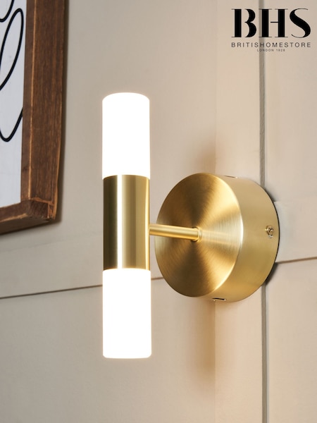 BHS Brass Lois 2 Wall Light (A95695) | £50