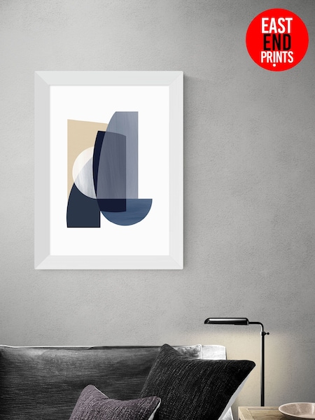 East End Prints Blue Abstract IV Print by Anna Mainz (A96029) | £50 - £130