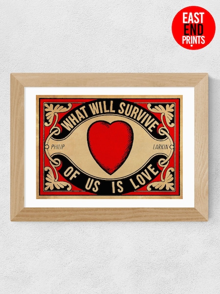 East End Prints Red Arundel Tomb Print by Indie Prints (A96085) | £50 - £130