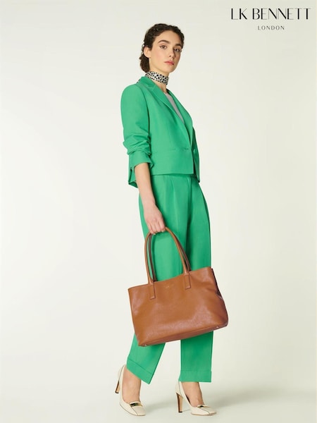 LK Bennett Tan Brown Leather Lillian Tote Bag (A97203) | £299