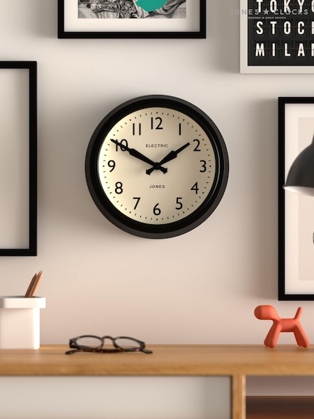 Jones Clocks Black Retro Telecom Wall Clock (A98025) | £32