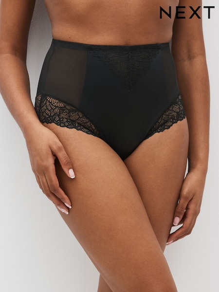 Black High Waist Brief Firm Tummy Control Shaping Briefs (A98144) | £20