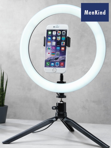 MenKind Vlogging Light With Tripod White 10" (A98370) | £15