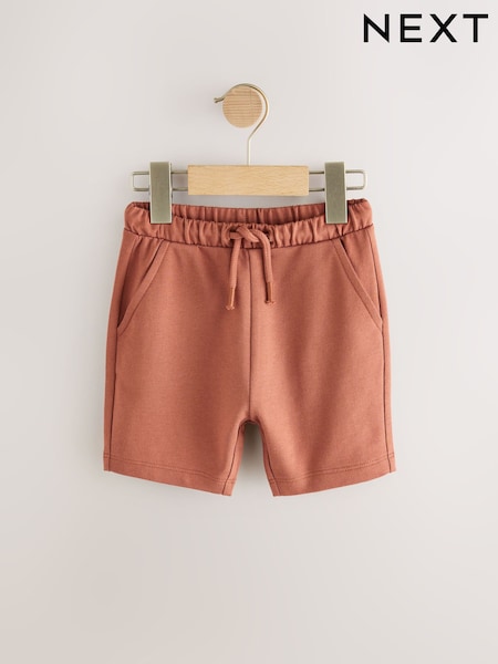 Rust Brown Jersey Shorts (3mths-7yrs) (AA0095) | £4 - £6