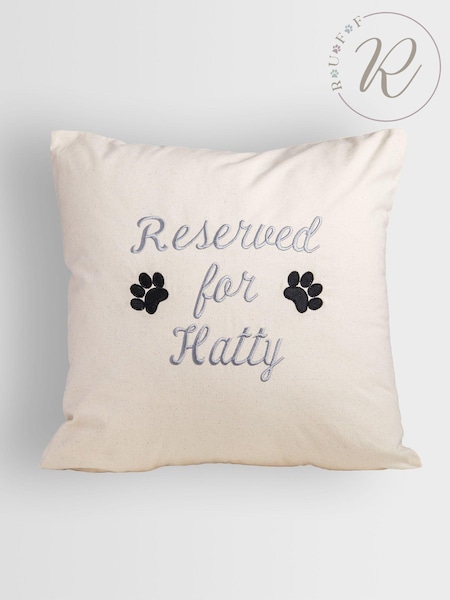 Personalised Reserved Memories 100% Cotton Cushion by RUFF (AA0108) | £38