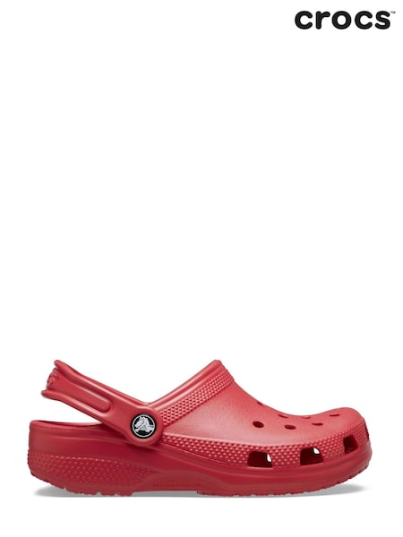 Crocs Varsity Pink Kids Unisex Classic Clogs (AA0190) | £40