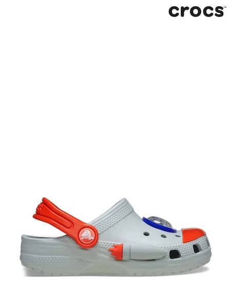 Crocs Grey Toddler Classic Unicorn Clogs (AA0216) | £45