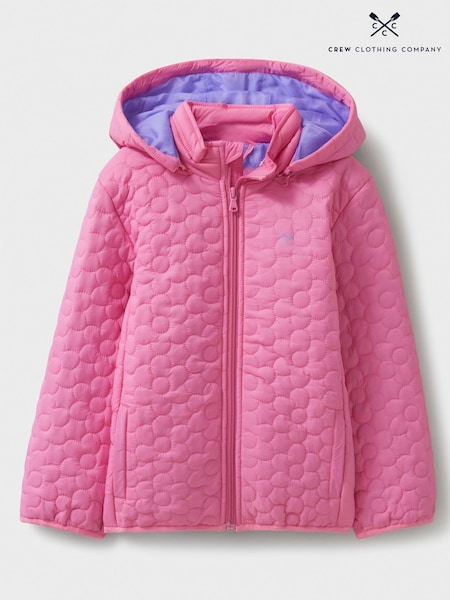 Crew Clothing Pink Lightweight Flower Quilt Jacket (AA0408) | £38 - £46