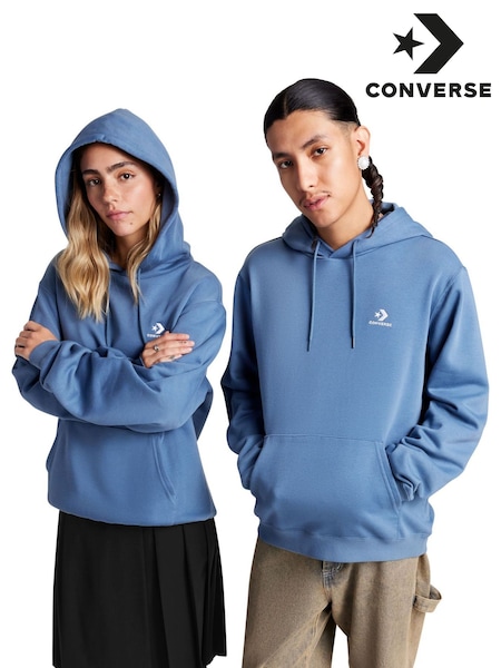 Converse Blue Chest Star Chevron Hoodie (AA0509) | £45