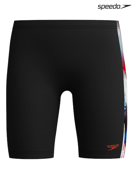 Speedo Black Digital Panel Jammer Swim Shorts (AA0693) | £23