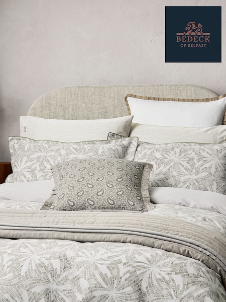 Bedeck of Belfast Linen Grey 100% Cotton Cora Throw (AA0739) | £195