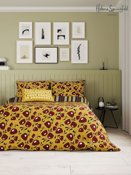 Helena Springfield Chartreuse Jax Duvet 100% Cotton Cover and Pillowcase Set (AA0740) | £25 - £55